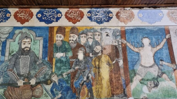 سنت نگارگری بر بقعه تاریخی لنگرود