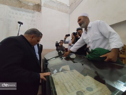 سفرمعاون امور مجلس، حقوقی و استان‌ها وزارت میراث‌فرهنگی، گردشگری و صنایع‌دستی به همراه علیرضا ایزدی مدیرکل ثبت و حریم آثار و حفظ و احیاء میراث فرهنگی درشهرستان تربت جام وتایباد