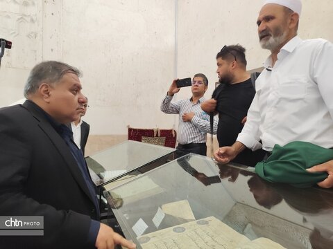 سفرمعاون امور مجلس، حقوقی و استان‌ها وزارت میراث‌فرهنگی، گردشگری و صنایع‌دستی به همراه علیرضا ایزدی مدیرکل ثبت و حریم آثار و حفظ و احیاء میراث فرهنگی درشهرستان تربت جام وتایباد