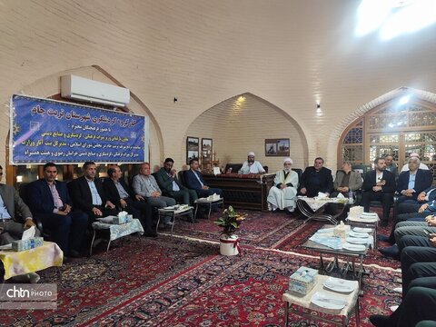 سفرمعاون امور مجلس، حقوقی و استان‌ها وزارت میراث‌فرهنگی، گردشگری و صنایع‌دستی به همراه علیرضا ایزدی مدیرکل ثبت و حریم آثار و حفظ و احیاء میراث فرهنگی درشهرستان تربت جام وتایباد