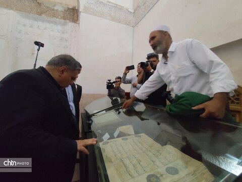 سفرمعاون امور مجلس، حقوقی و استان‌ها وزارت میراث‌فرهنگی، گردشگری و صنایع‌دستی به همراه علیرضا ایزدی مدیرکل ثبت و حریم آثار و حفظ و احیاء میراث فرهنگی درشهرستان تربت جام وتایباد