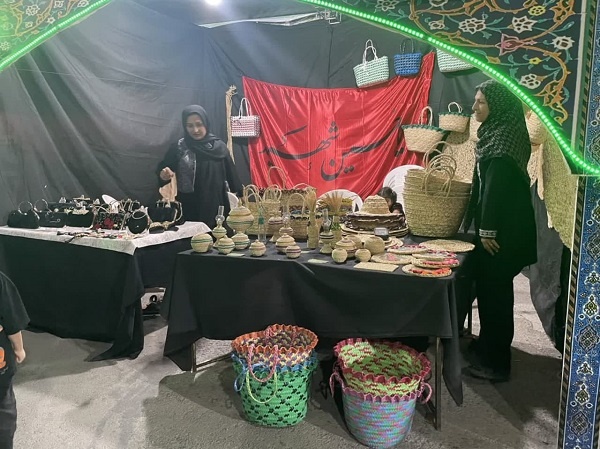 نمایشگاه صنایع‌دستی هنرمندان بندرگز در غرفه فرهنگی محرم برگزار شد