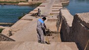 پاکسازی و لایروبی بندمیزان توسط پایگاه میراث‌جهانی شوشتر