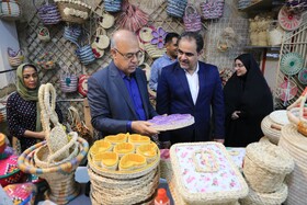 بازدید استاندار هرمزگان از مرکز آموزش، تولید و اشتغال صنایع‌دستی بندرعباس
