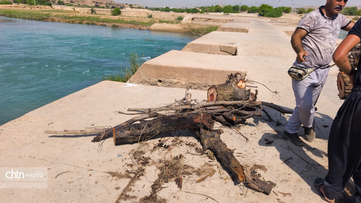 پاکسازی و لایروبی بندمیزان توسط پایگاه میراث‌جهانی شوشتر