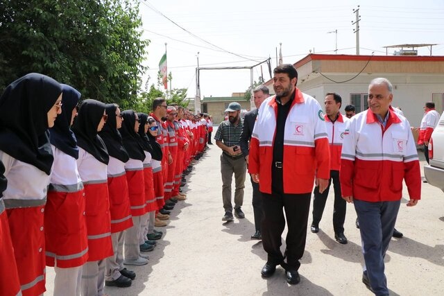 حضور ۵۰ امدادگر همدانی در مسیر خدمت‌رسانی به زائران کربلا