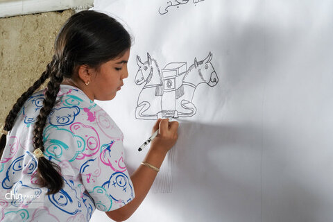 ویژه برنامه نقاشی دیواری کودکان در محوطه تاریخی و جهانی هگمتانه