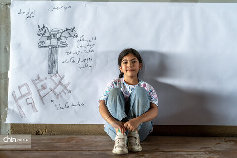 ویژه برنامه نقاشی دیواری کودکان در محوطه تاریخی و جهانی هگمتانه