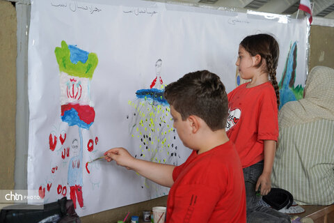 ویژه برنامه نقاشی دیواری کودکان در محوطه تاریخی و جهانی هگمتانه