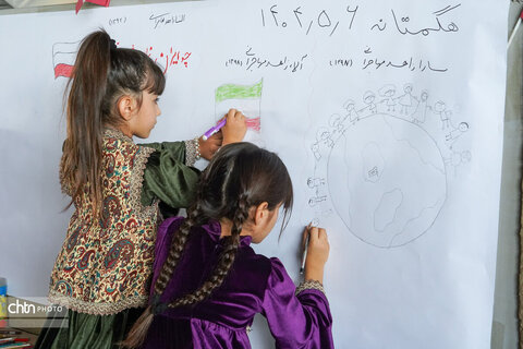 ویژه برنامه نقاشی دیواری کودکان در محوطه تاریخی و جهانی هگمتانه