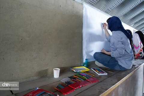 ویژه برنامه نقاشی دیواری کودکان در محوطه تاریخی و جهانی هگمتانه