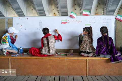 ویژه برنامه نقاشی دیواری کودکان در محوطه تاریخی و جهانی هگمتانه