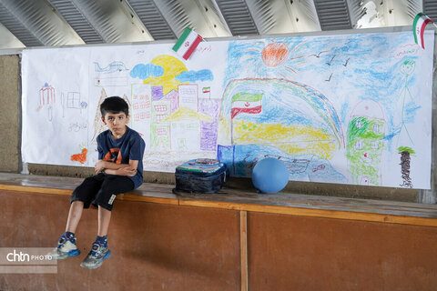 ویژه برنامه نقاشی دیواری کودکان در محوطه تاریخی و جهانی هگمتانه