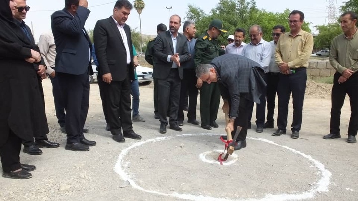 کلنگ زنی بازارچه دائمی صنایع‌دستی گچساران
