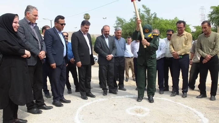 کلنگ زنی بازارچه دائمی صنایع‌دستی گچساران