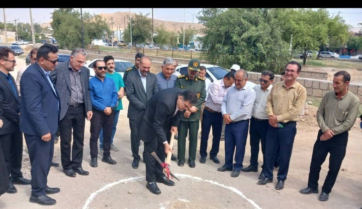 کلنگ زنی بازارچه دائمی صنایع‌دستی گچساران