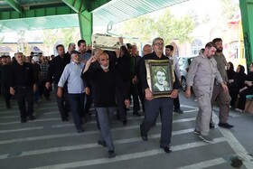 مراسم تشییع پیکر مطهر شهدای تازه تفحص شده در ارومیه