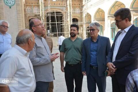 بازدید مدیرکل میراث‌فرهنگی، گردشگری و صنایع‌دستی استان یزد از پروژه "بازار ابرکوه "