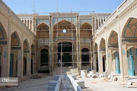 بازدید مدیرکل میراث‌فرهنگی، گردشگری و صنایع‌دستی استان یزد از پروژه "بازار ابرکوه "