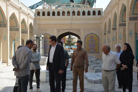 بازدید مدیرکل میراث‌فرهنگی، گردشگری و صنایع‌دستی استان یزد از پروژه "بازار ابرکوه "