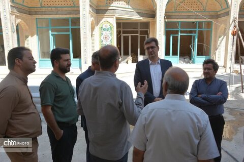 بازدید مدیرکل میراث‌فرهنگی، گردشگری و صنایع‌دستی استان یزد از پروژه "بازار ابرکوه "