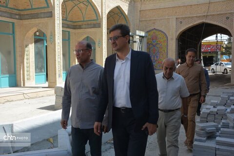 بازدید مدیرکل میراث‌فرهنگی، گردشگری و صنایع‌دستی استان یزد از پروژه "بازار ابرکوه "