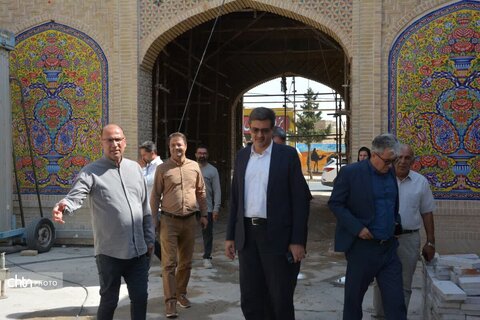 بازدید مدیرکل میراث‌فرهنگی، گردشگری و صنایع‌دستی استان یزد از پروژه "بازار ابرکوه "