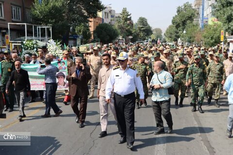 مراسم تشییع پیکر مطهر شهدای تازه تفحص شده در ارومیه