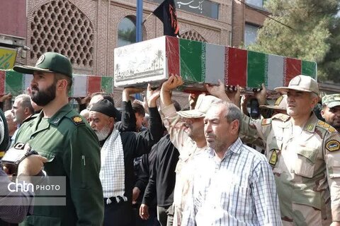 مراسم تشییع پیکر مطهر شهدای تازه تفحص شده در ارومیه