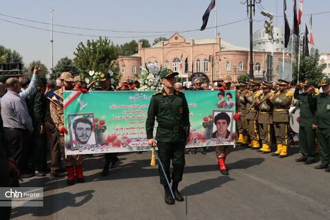 مراسم تشییع پیکر مطهر شهدای تازه تفحص شده در ارومیه