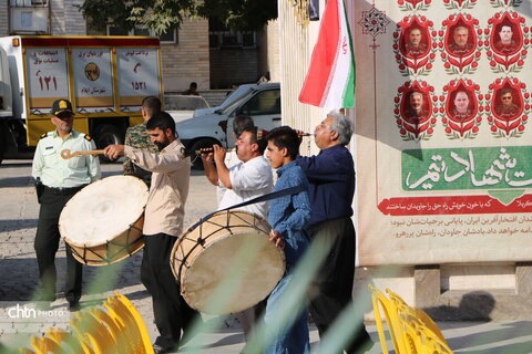 پیش کنگره بزرگ اربعینیون با اجرای مراسم سنتی چمر در ایلام برگزار شد