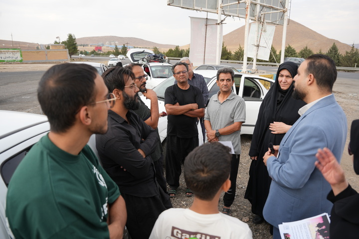 استقبال معاون گردشگری استان کرمانشاه از زوار اربعین حسینی در استان کرمانشاه