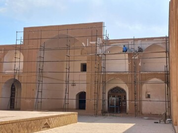 مرمت و ساماندهی مسجد جامع ابرکوه آغاز شد