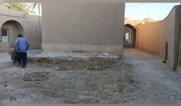 آغاز مرمت آب‌انبار خان در شهرستان بافق