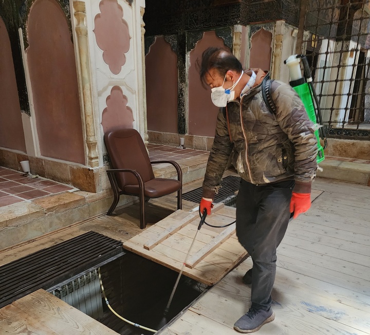 آفت‌زدایی مجموعه جهانی شیخ صفی‌الدین اردبیلی در راستای حفاظت از میراث‌فرهنگی