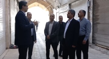 بازدید دادستان مرکز استان یزد از عملیات اجرایی بازار زرگری یزد