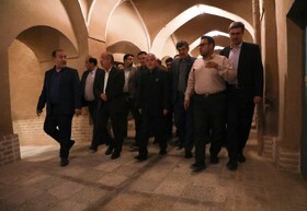 بازدید وزیر میراث‌فرهنگی، گردشگری و صنایع‌دستی از راسته بازار تاریخی میبد