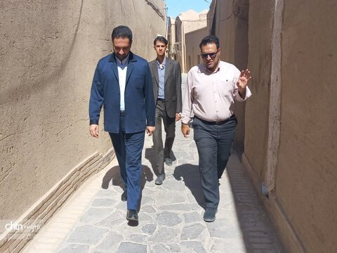 بازدید از پروژه‌های مشارکتی میراث‌فرهنگی، گردشگری و صنایع‌دستی با شهرداری میبد و بفروئیه