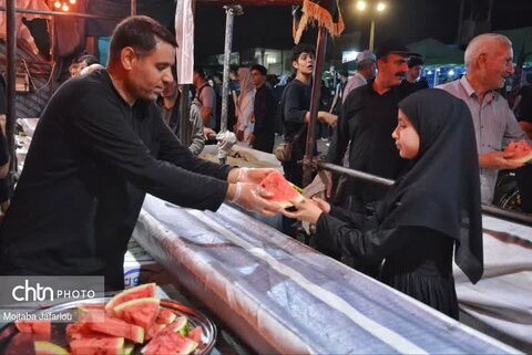 فعالیت خادمین موکب مصباح الهدی حسینیه اعظم زنجان در مسیر نجف اشرف به کربلای معلی