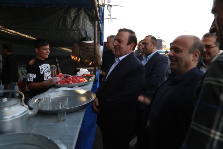 بازدید استاندار قزوین از موکب‌های حسینی در مسیر قزوین–آبگرم–آوج