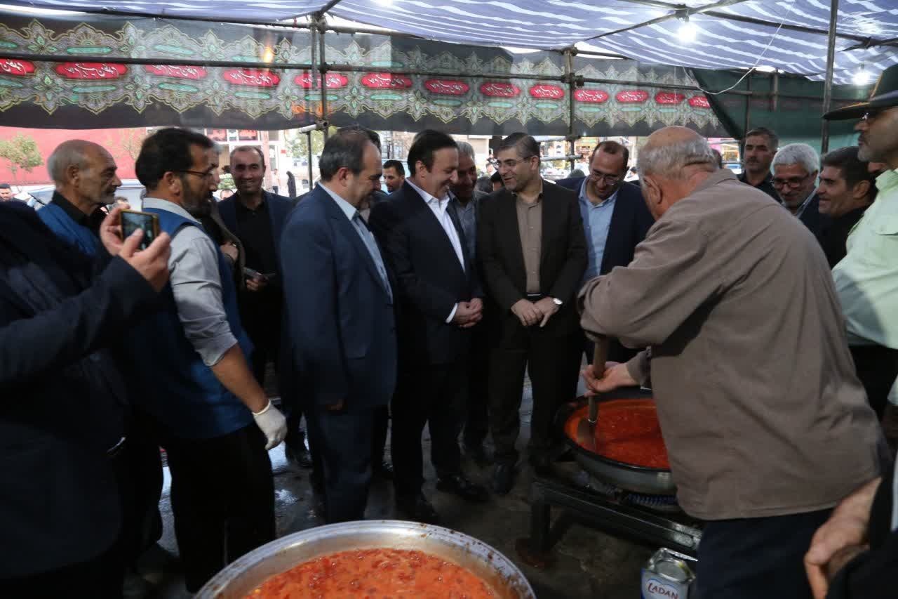 بازدید استاندار قزوین از موکبهای حسینی در مسیر قزوین–آبگرم–آوج