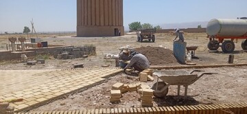 آغاز مرحله دوم محوطه‌سازی برج تاریخی رادکان شهرستان چناران