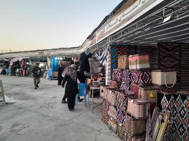 نمایشگاه‌ صنایع‌دستی در مسیر بازگشت زائران اربعین در شهر ایلام برپا شد