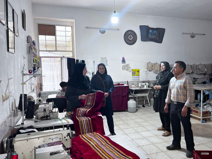 بازدید از کارگاه‌های صنایع‌دستی شهرستان فاروج