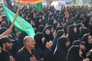 رونمایی از پرچم متبرک حرم امام رضا(ع) در پایانه شهید رئیسی(برکت) مرز مهران