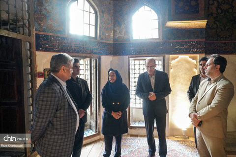 بازدید رئیس امور ساختارهای سازمانی سازمان اداری و استخدامی کشور از مجموعه جهانی شیخ صفی الدین اردبیلی