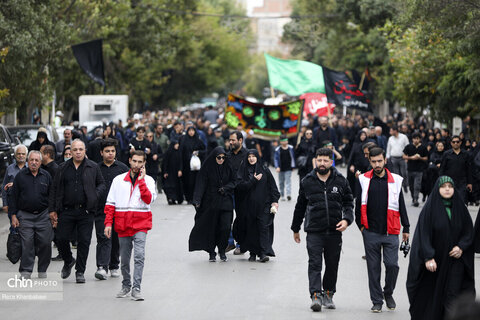 پیاده‌روی جاماندگان اربعینی حسینی در اردبیل