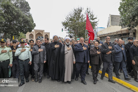 پیاده‌روی جاماندگان اربعینی حسینی در اردبیل