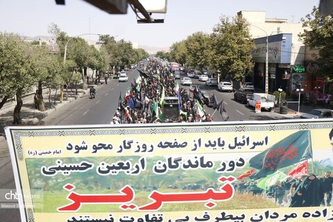 راهپیمایی جاماندگان اربعین در تبریز