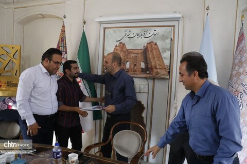 دیدار مدیرکل میراث فرهنگی استان آذربایجان شرقی نماینده مردم سراب در مجلس شورای اسلامی و مسئولین شهرستان سراب